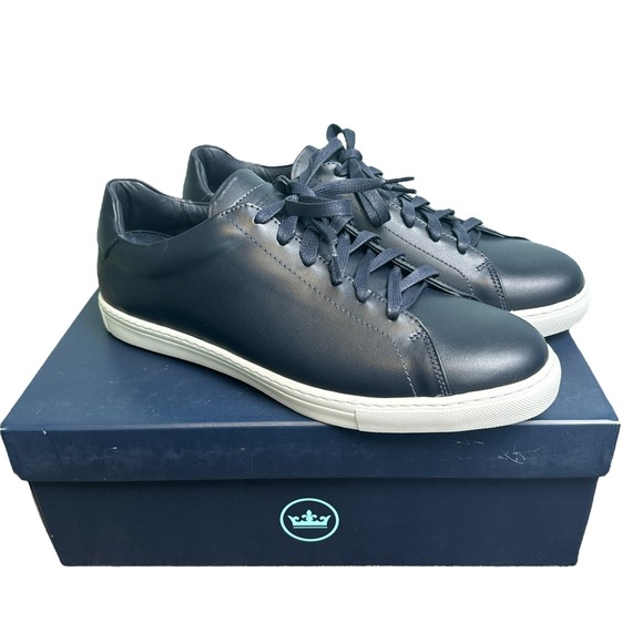 Peter Millar Vantage Lite Sneakers Navy Mens 10 Golf Casual‎ Shoes New In Box - Picture 3 of 13